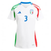 Camiseta Italia Federico Dimarco #3 Visitante Equipación para mujer Eurocopa 2024 manga corta